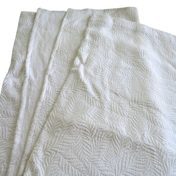 Bee & Willow Home Textured White Shower Curtain 72" x72" Cotton New Open Package - Picture 1 of 10